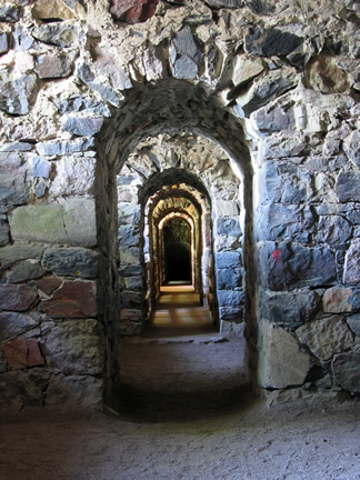 inside fortress wall